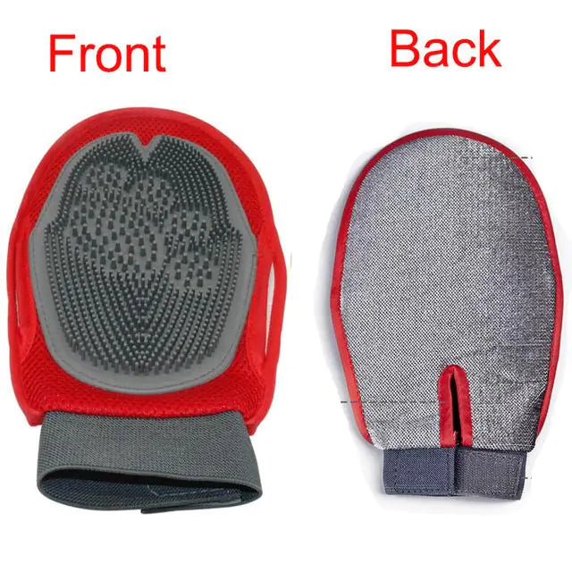 Dog Bath Glove — two-sided grooming glove for dogs