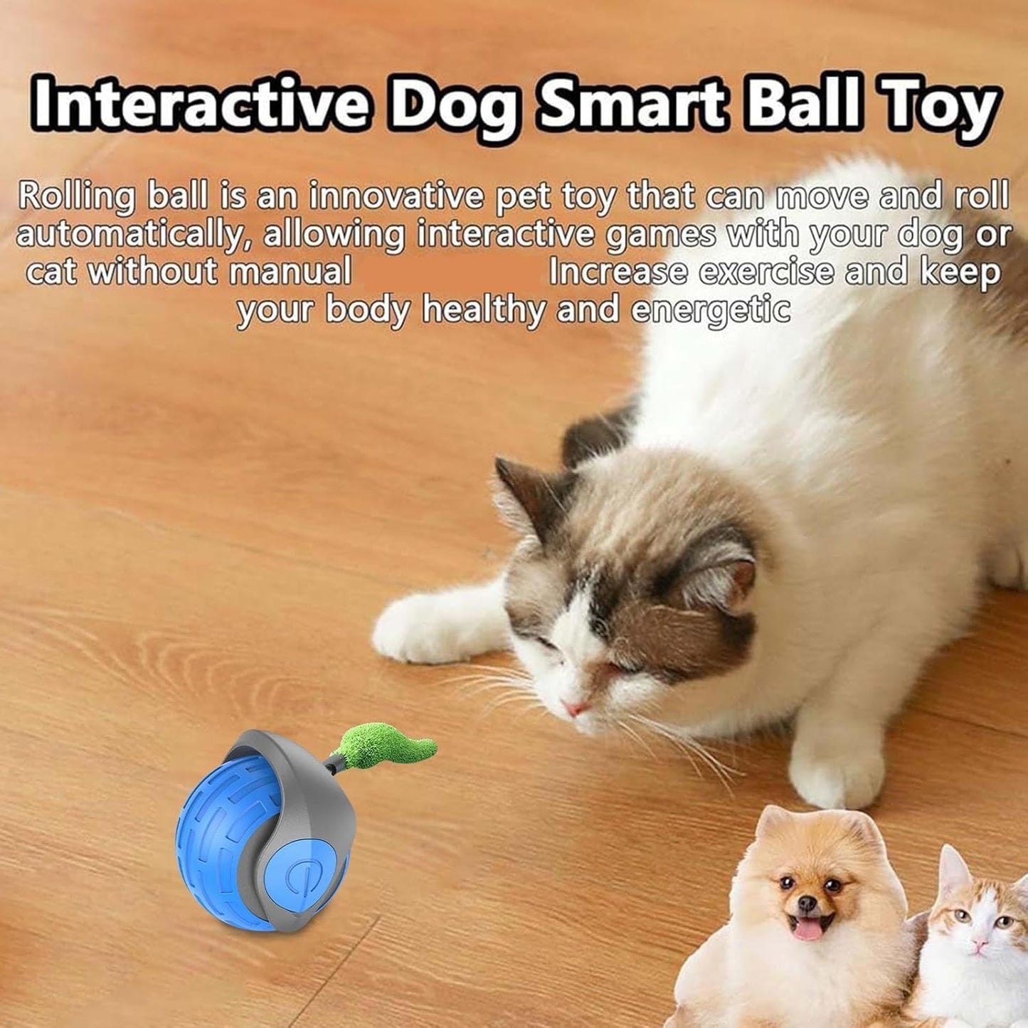 Speedy cat tower toy — 3-level spinner toy for cats