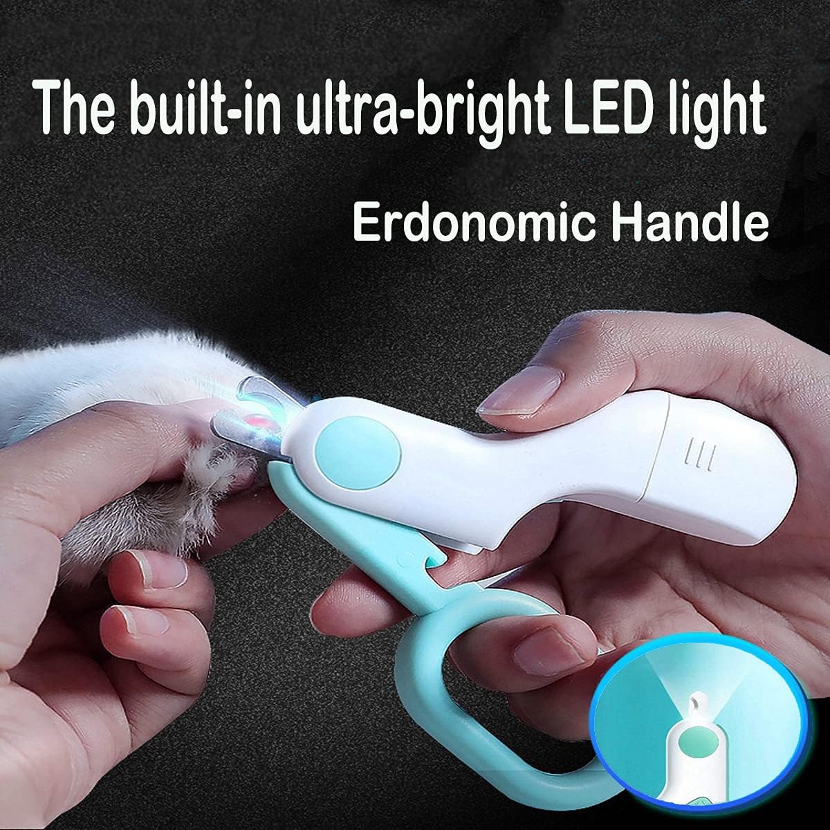 LED Nail Clippers — professional tool for safe pet grooming