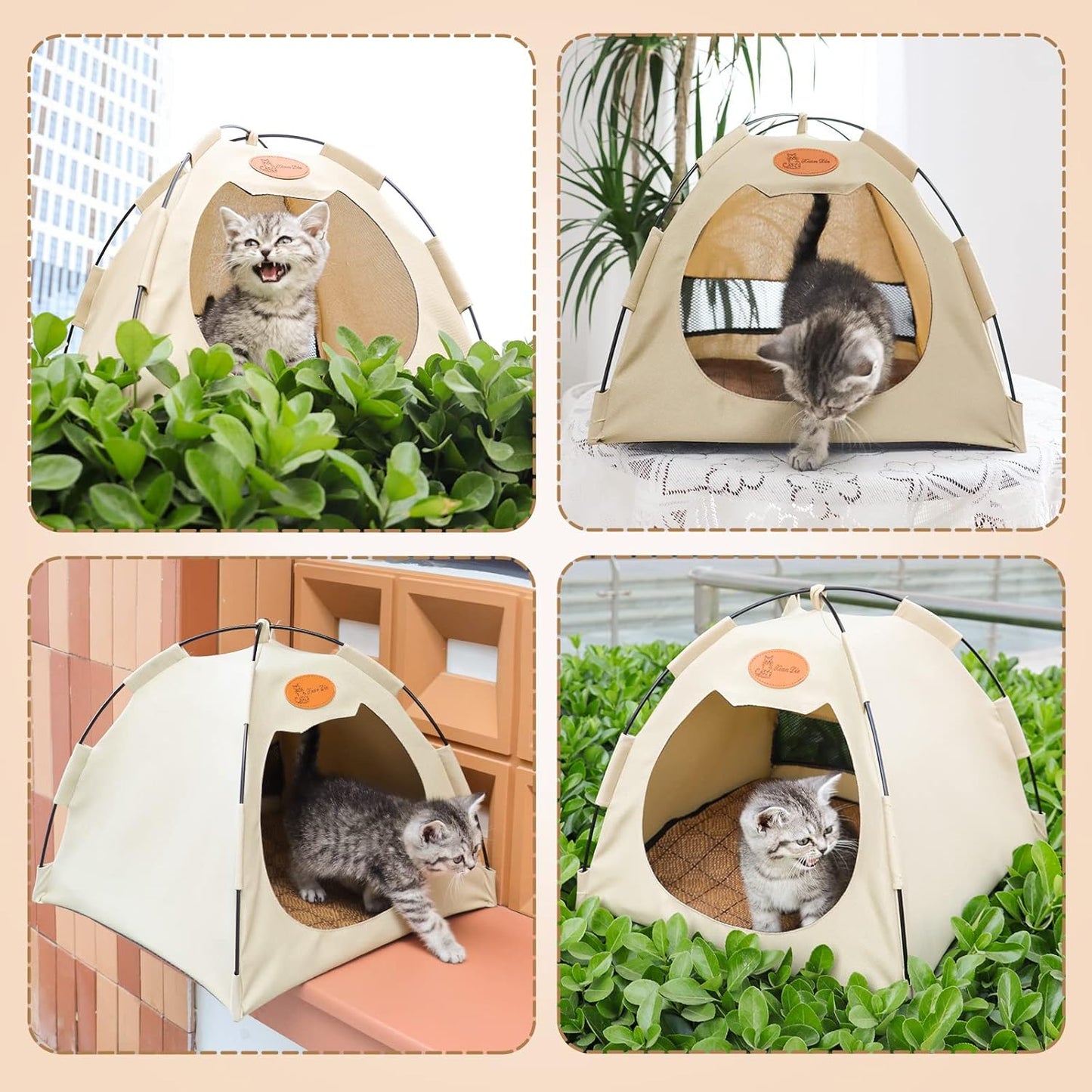 Mesh Pet Tent — foldable breathable tent for small pets