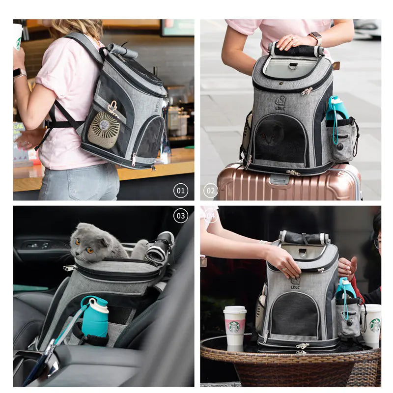 Pet Backpack — breathable travel bag for cats and small dogs