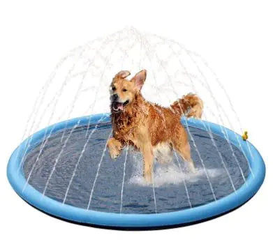 Summer Pet Pool — foldable outdoor splash pool for dogs