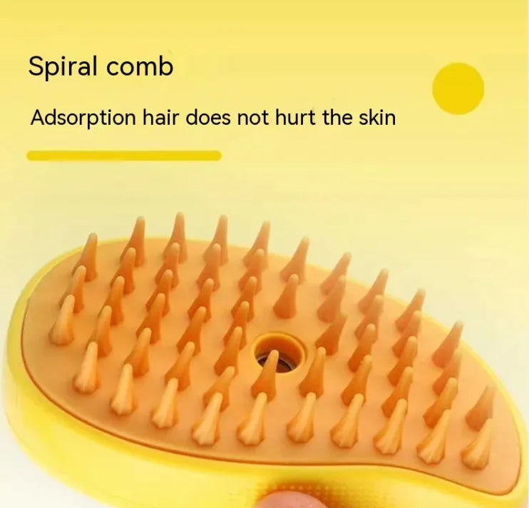 Purr Steam Groomer — gentle heated brush for cats and dogs