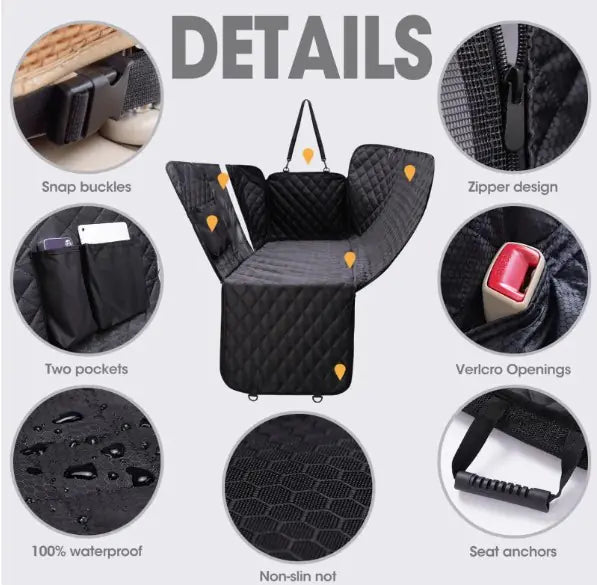 Car Seat Mat — protective waterproof cover for pets in cars