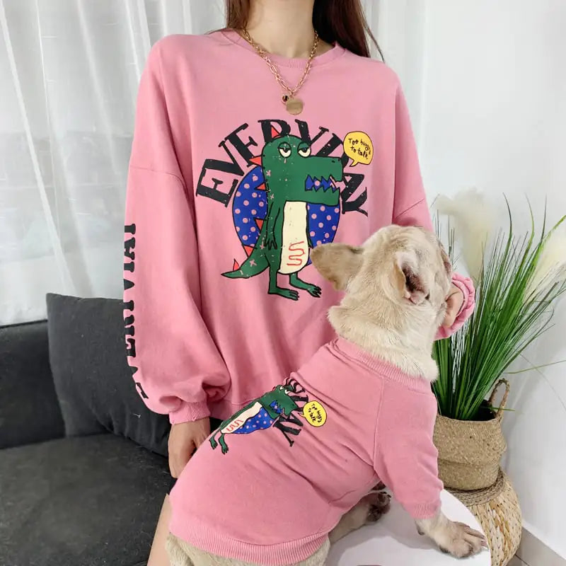 Matching Printed Outfits — pet and owner coordinated clothing