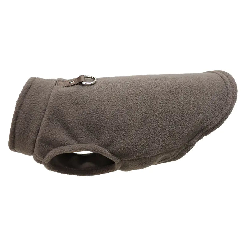 Fleece Dog Clothes — thick warm design with strap fit