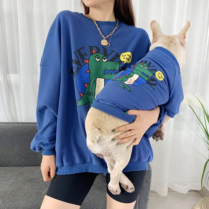 Matching Printed Outfits — pet and owner coordinated clothing