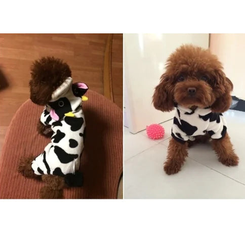 Cow Pet Costume — playful cow-themed clothing for pets