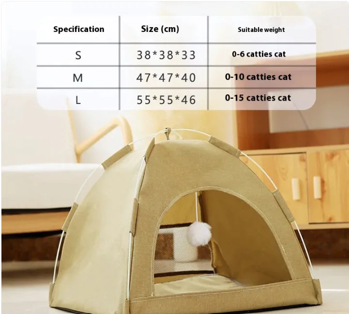 Mesh Pet Tent — foldable breathable tent for small pets