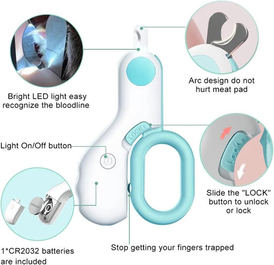 LED Nail Clippers — professional tool for safe pet grooming