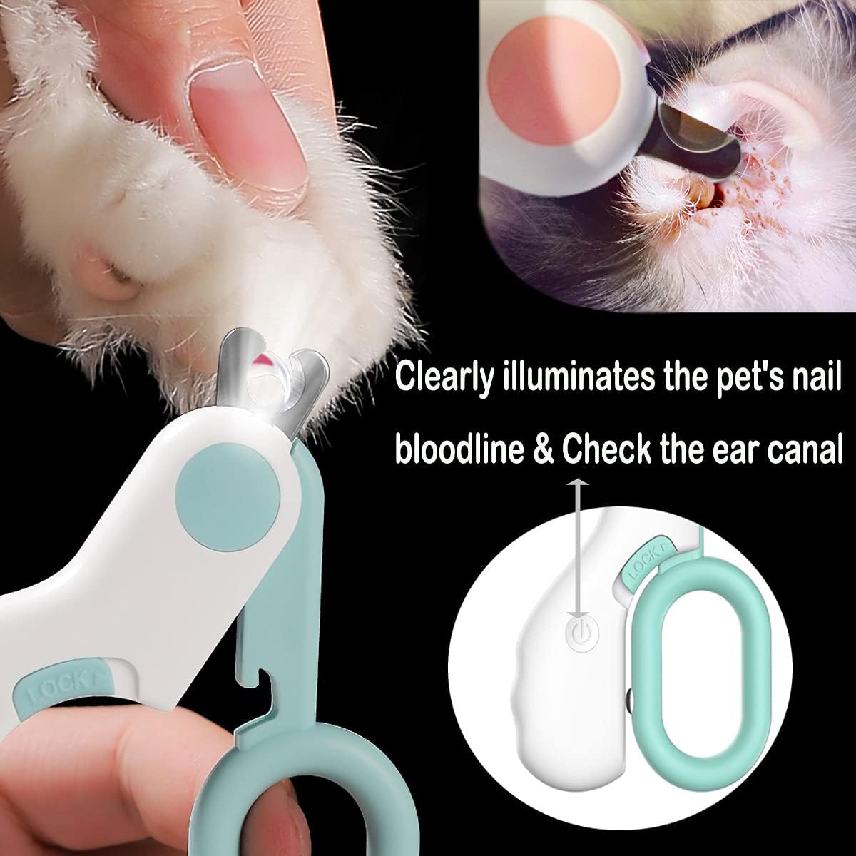 LED Nail Clippers — professional tool for safe pet grooming
