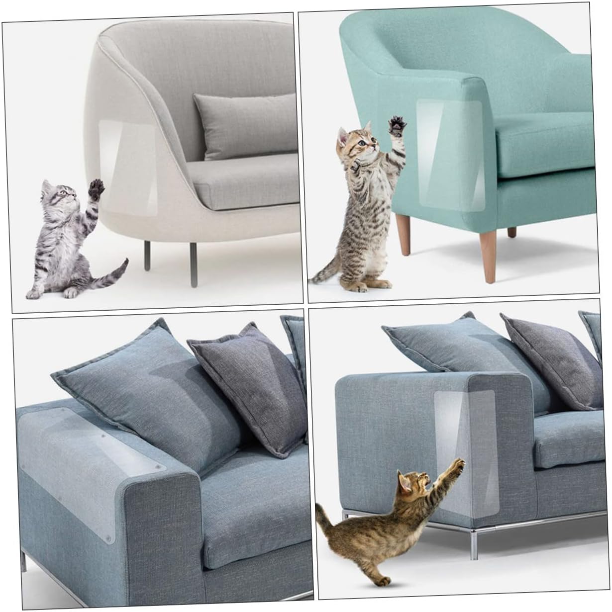 Cat Scratch Stickers — clear couch protectors for cat owners