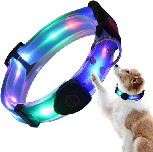 LED Pet Collar — USB-charged collar for nighttime walks