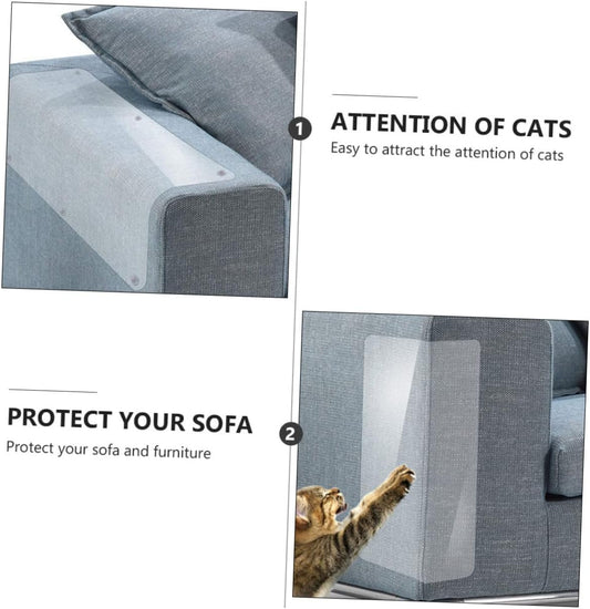 Cat Scratch Stickers — clear couch protectors for cat owners