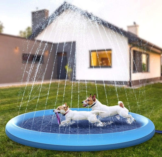 Summer Pet Pool — foldable outdoor splash pool for dogs
