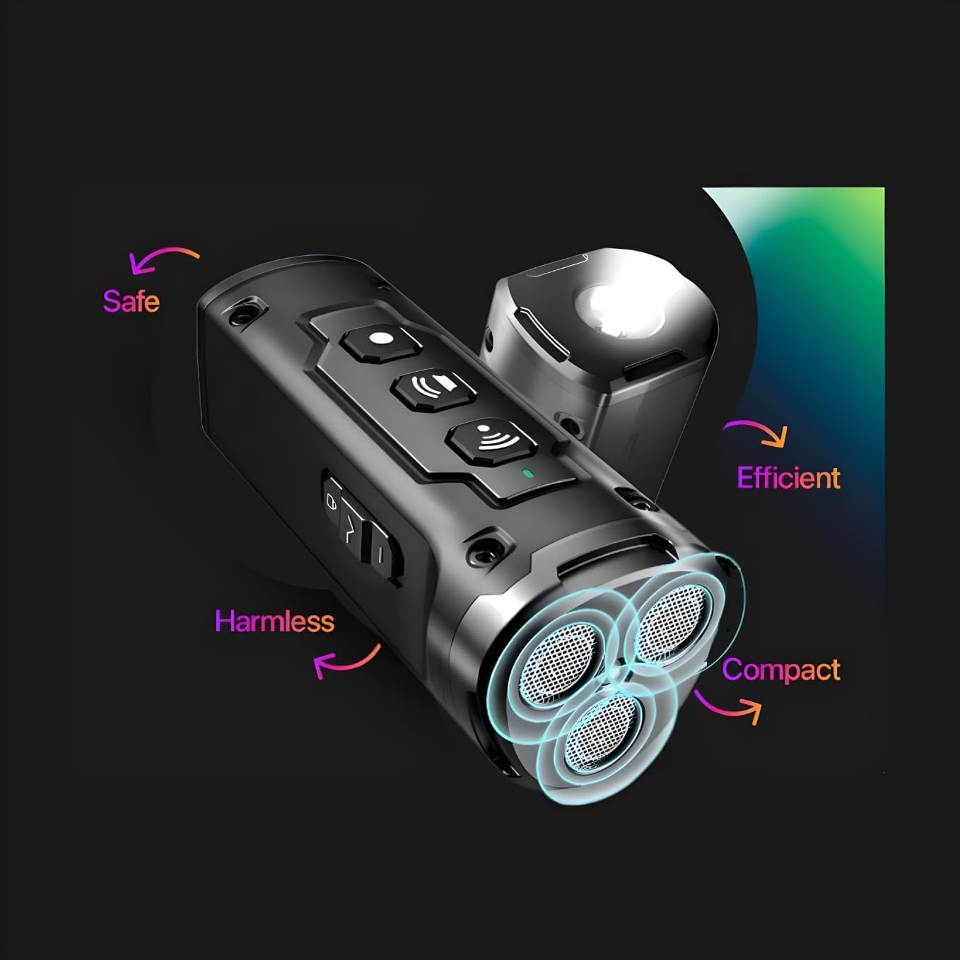 Anti-Bark Torch — handheld ultrasonic bark deterrent