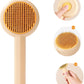 Grooming Brush — dual-function pet brush with non-slip grip