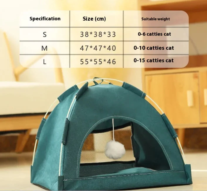 Mesh Pet Tent — foldable breathable tent for small pets