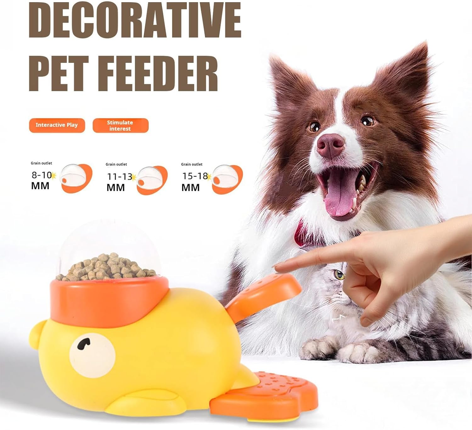 Duck Feeder Toy — interactive slow feeder in duck shape for pets