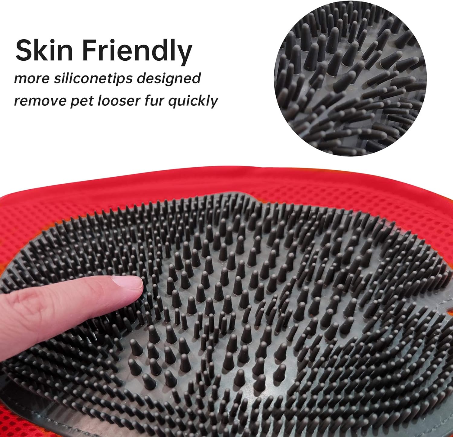 Dog Bath Glove — two-sided grooming glove for dogs