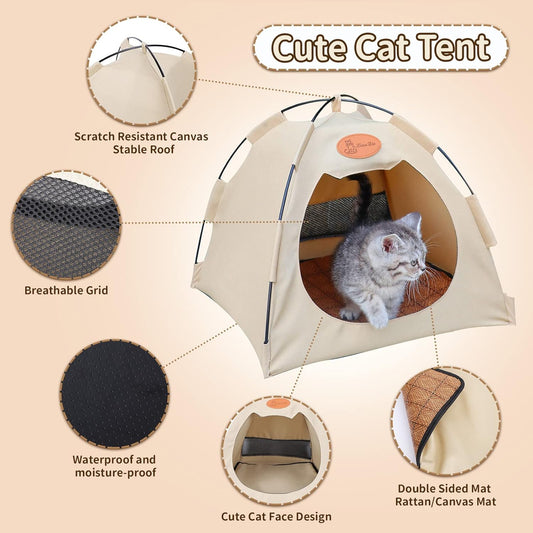 Mesh Pet Tent — foldable breathable tent for small pets