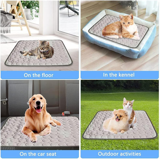 Cooling Pet Mat — summer sleeping pad with ice silk feel