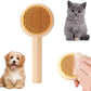 Grooming Brush — dual-function pet brush with non-slip grip