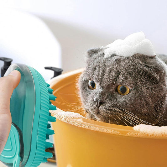 Pet Bath Brush — massage and scrub tool for dog baths