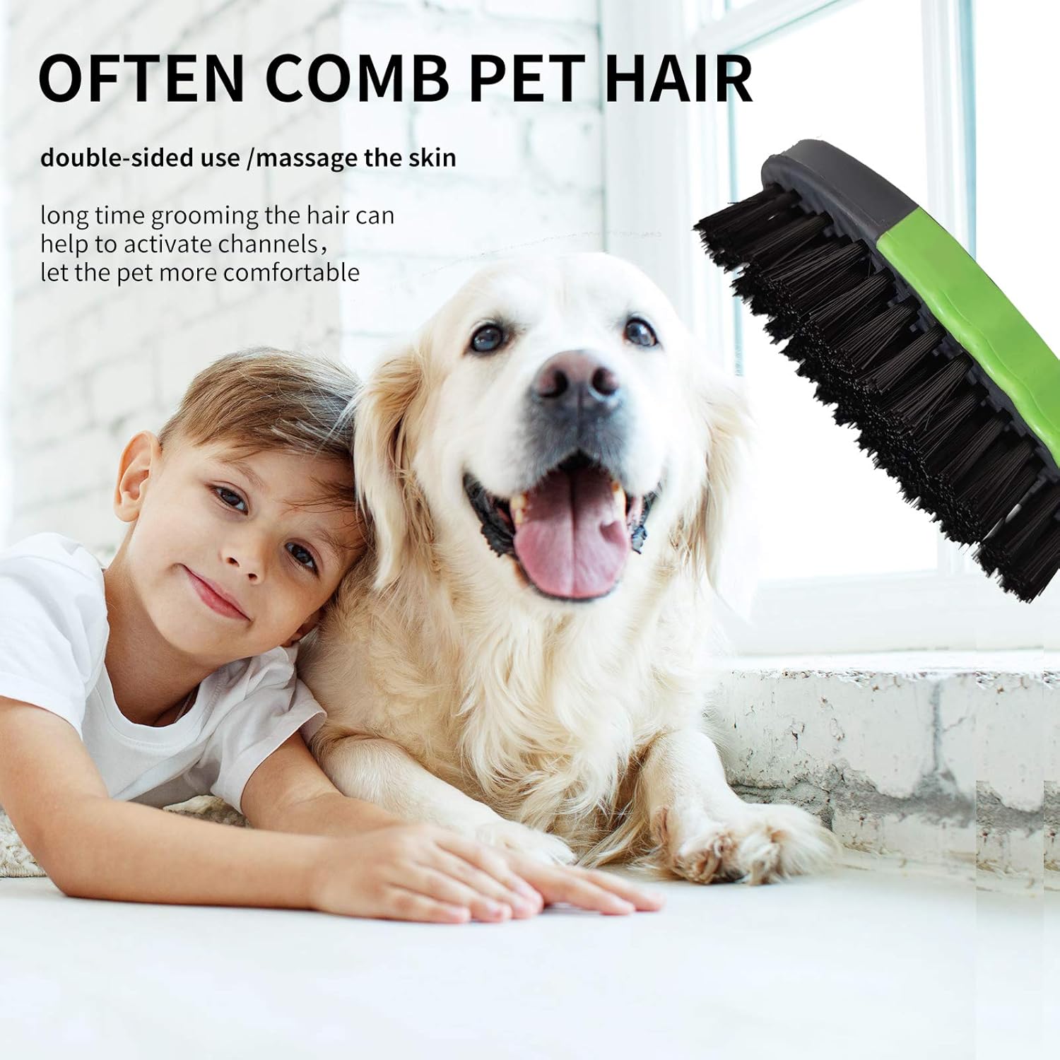 Dog Bath Glove — two-sided grooming glove for dogs