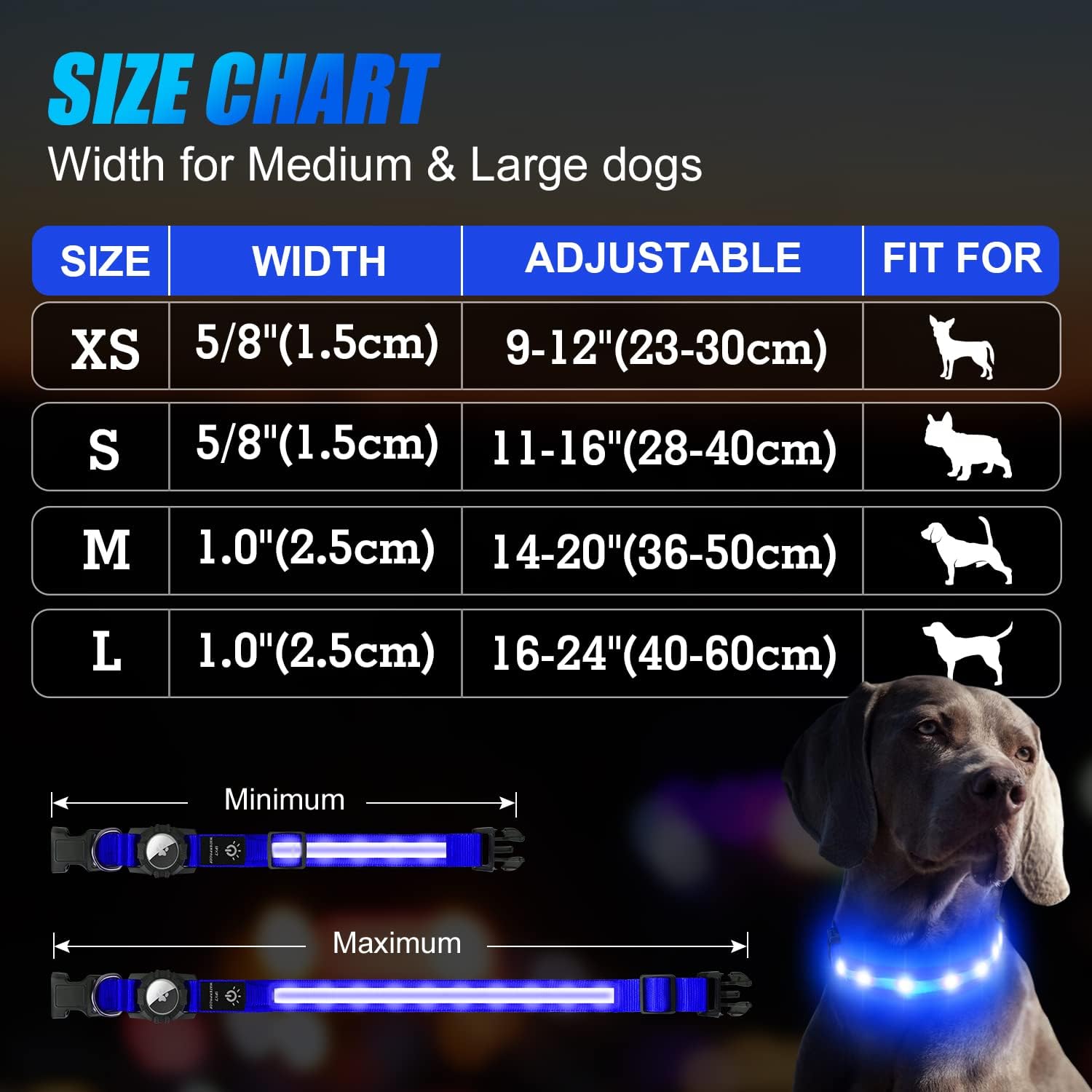 Luminous Collar — glow-in-the-dark collar with AirTag mount
