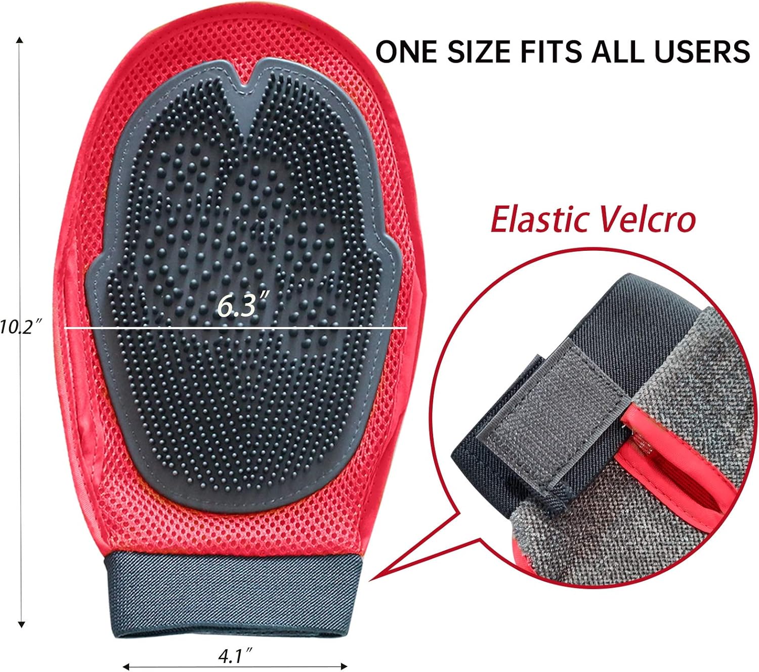 Dog Bath Glove — two-sided grooming glove for dogs