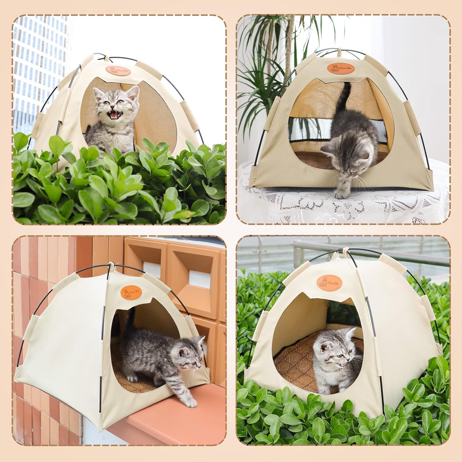 Mesh Pet Tent — foldable breathable tent for small pets