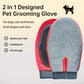 Dog Bath Glove — two-sided grooming glove for dogs