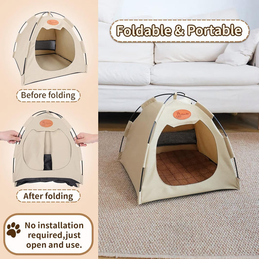 Mesh Pet Tent — foldable breathable tent for small pets