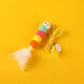 Feather Bell Cat Teaser Toy — soft fabric teaser with bell for playful cats