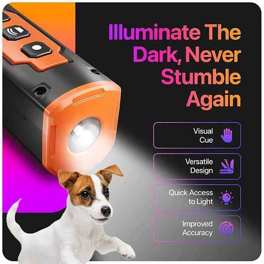 Anti-Bark Torch — handheld ultrasonic bark deterrent