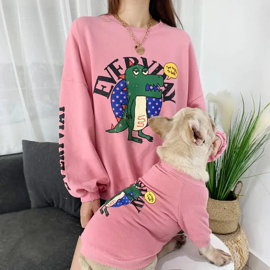Matching Printed Outfits — pet and owner coordinated clothing