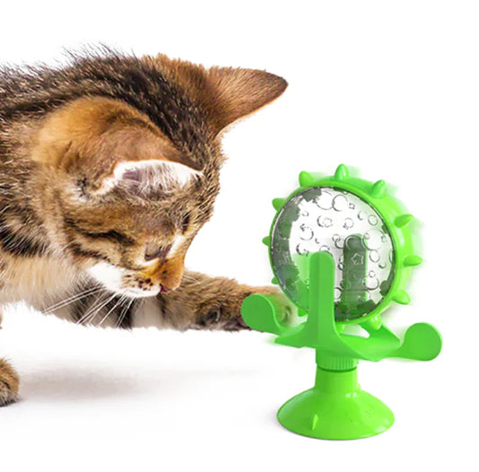 Cat Feeder Toy — treat-dispensing puzzle for smart cats