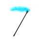Turkey feather teaser wand — fun play wand for cats with bell