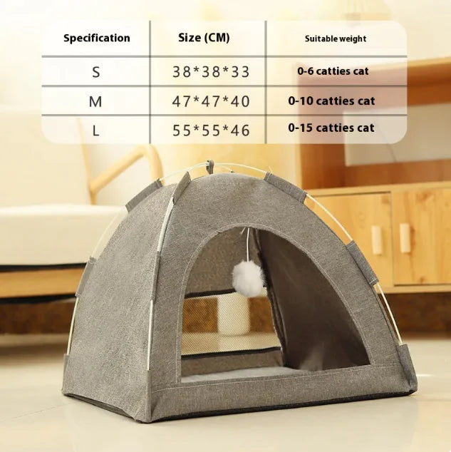 Mesh Pet Tent — foldable breathable tent for small pets