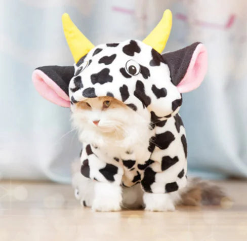Cow Pet Costume — playful cow-themed clothing for pets