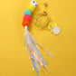 Feather Bell Cat Teaser Toy — soft fabric teaser with bell for playful cats